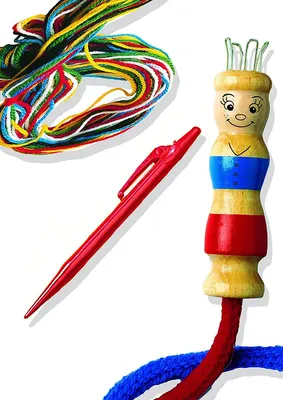Produktbild von SES Creative 00862 Strickpuppe und Wolle - Kreatives Strickset für Kinder, Bastelset für Kinder, 5 Jahr(e), Holz, Mehrfarbig, 1 Stück(e)