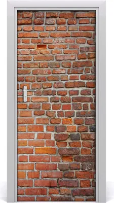 Produktbild von Tulup Türaufkleber 85x205 cm Dekorative Aufkleber Selbstklebend Wasserdichte Tapete Abnehmbar Schlafzimmer Wohnzimmer Wohnkultur - Ziegelwand