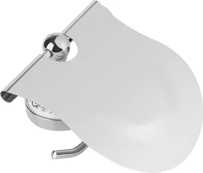 Productafbeelding van 1 stuks gepolijste toiletrolhouder voor in de badkamer, wandmontage, zilverkleurig