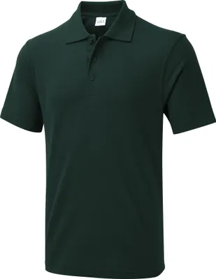 Produktbild von Uneek UX Poloshirt UX1 Herren Damen Basic Kurzarm Polo flaschengrün 4XL