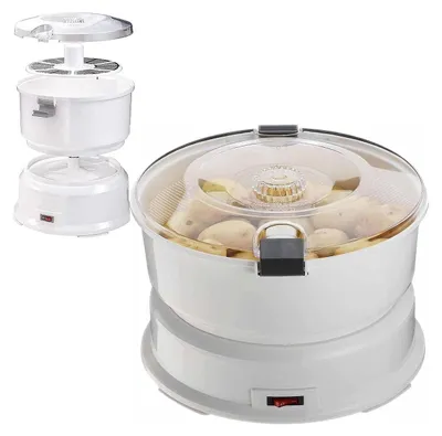 Produktbild von Elektrischer Kartoffelschäler 1kg, multifunktionaler Gemüseschäler mit Gemüse-Trockner, abnehmbar, leicht zu reinigen, kompakt, Küchenhelfer