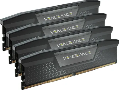 Produktbild von DIMM 128 GB DDR5-5600 (4x 32 GB) Quad-Kit (schwarz, CMK128GX5M4B5600C40, Vengeance, INTEL XMP)