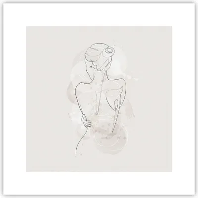 Produktbild von Poster - Poster ohne Rahmen - Frau Rücken Rücken - 30x30 cm - Wand Bild - Wanddeko - Wandbilder - Kunstposter - Wandposter - Bilder - Kunstdruck - Wanddekoration - Wandbild - P2XAC30x30-5090