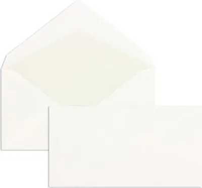 Produktbild von Briefumschläge 96x181mm 100g/qm gummiert VE=500 Stück weiß