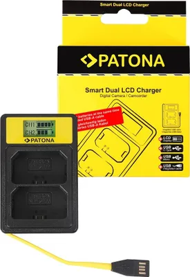 Produktbild von Smart Dual LCD USB Ladegerät für Sony NP-FZ100 NPFZ100 Alpha 7 A7 Alpha 9 A9 R BC-QZ1