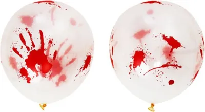 Produktbild von 8 blutige Party Deko Halloween Luftballons