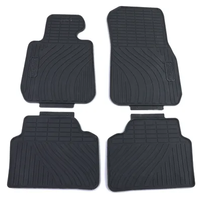 Produktbild von Premium Gummi Fußmatten Set 4 teilig Schwarz passend für BMW 3er F30 F31 11-19