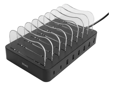 Immagine prodotto di DELTACO Stazione di ricarica USB 6 USB-A, 2 USB-C PD 75W