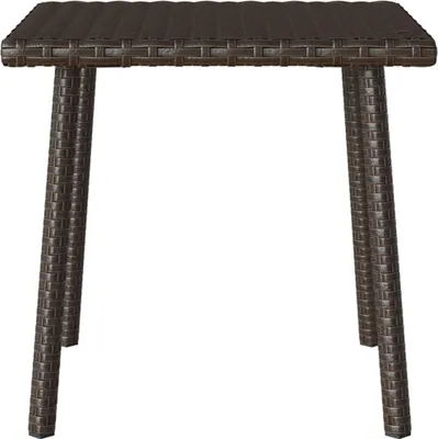 Produktbild von vidaXL Garten-Couchtisch Rechteckig Braun 40x40x37 cm Poly Rattan