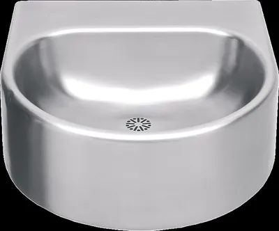 Produktbild von KWC Einzelwaschtisch, ANIMA, Edelstahl, 460x230x490 mm, ohne Hahnloch
