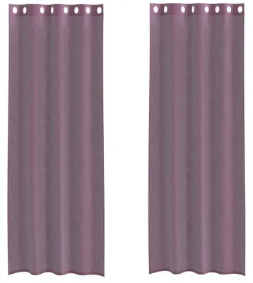 Obrázok produktu pre vidaXL Voálové záclony s očkami 2 ks. Fialové 140x260 cm