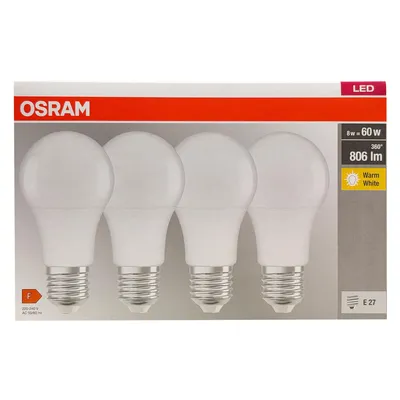 Produktbild von OSRAM LED CLASSIC A60 – 8W E27 Warmweiß, ersetzt 60W