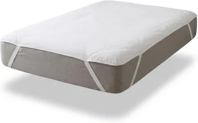 Immagine prodotto di Coprimaterasso impermeabile in cotone, 90 x 200 cm, antiscivolo, adatto per materassi fino a 30 cm di altezza