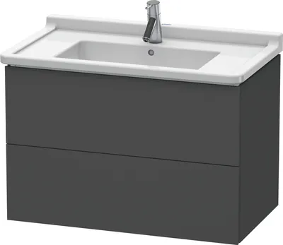 Produktbild von Waschtischunterbau L-CUBE 469x820x558mm graphit matt graphit matt