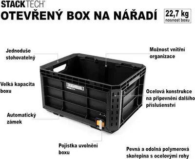 Obrázek produktu pro Toughbuilt | StackTech® - otevřená bedna na nářadí