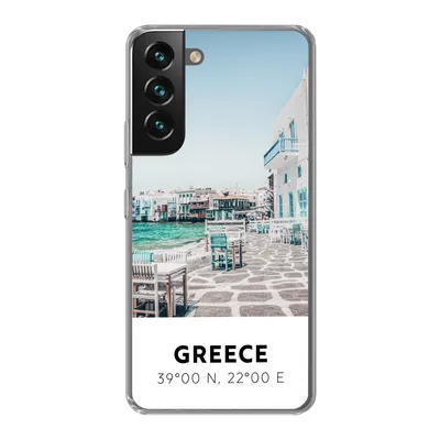 Produktbild von MuchoWow® Handyhülle Schutzhülle Hülle für Samsung Galaxy S22 Griechenland - Meer - Blau Silikon Softcase Handy Hülle - Mobiltelefonhülle