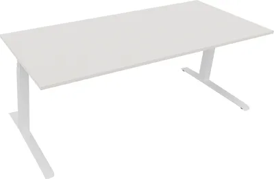 Produktbild von Sitz-/Stehtisch Kufe Doppels. Quad. B2000xT800xH645-1275 ws/Weiß