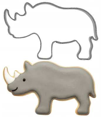 Produktbild von EkoForemki Foremka Nosorożec do ciastek pierników 8 cm Zoo