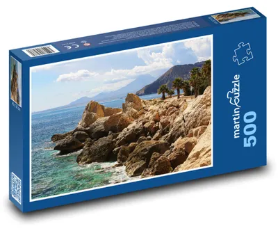 Zdjęcie produktu dla Puzzle 500 Wybrzeże z skalistymi klifami - martinpuzzle