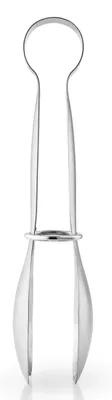 Salatzange aus Edelstahl, 24,5 cm, poliert