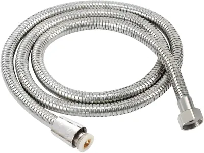 Imagen del producto de Manguera flexible para ducha, 2 metros, de acero inoxidable, con protección antitorsión, conexión G1/2, para ducha