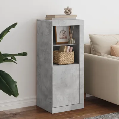 Immagine prodotto di vidaXL Credenza con luci LED grigio cemento 41x37x100 cm
