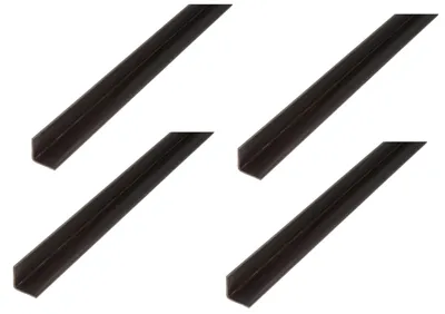 Produktbild von Alberts 4 x Winkelprofil, Stahl roh, 20 x 20 x 3 mm, Länge 2 m