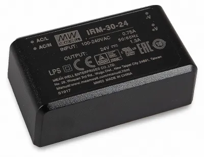 Produktbild von Mean Well IRM-30-24 AC/DC-Wandler-Modul 24V/0-1,3A/ 31,2WW