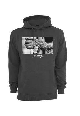 Produktbild von MISTER TEE Pray 2.0 Hoody MT492, color:charcoal, groesse herren:XL