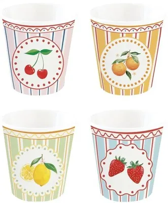 Image de Set de quatre tasses à espresso Fruit Mania