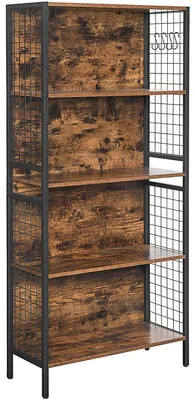 Zdjęcie produktu dla Regał TAYLOR 5 półek 155x74, rustykalny brąz