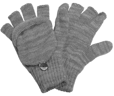 Produktbild von Halbfinger Handschuh mit Klappe melange Farben