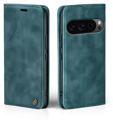 Produktbild von Handy Hülle für Google Pixel 10 Pro XL Klapphülle Bookcase Flip Cover Handy Tasche Etui Farbe: Petrol