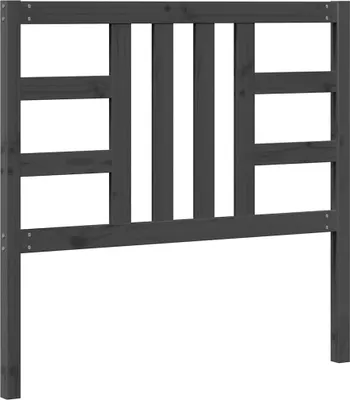 Obrázek produktu pro vidaXL Čelo postele Grey 106x4x100 cm Masivní borovicové dřevo