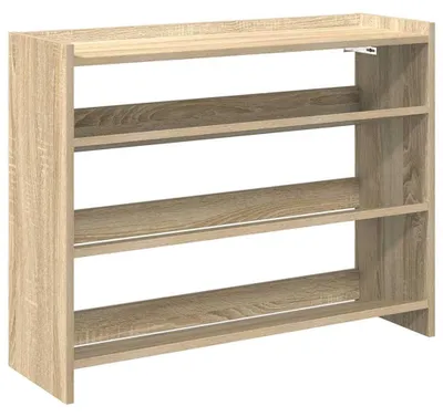Immagine prodotto di vidaXL Portascarpe in rovere Sonoma 80x25x62 cm Materiale a base di legno