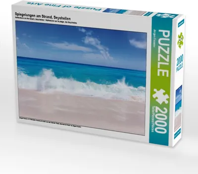 Produktbild von CALVENDO Puzzle Spiegelungen am Strand, Seychellen 2000 Teile Puzzle quer | 2000 Teile Lege-Größe 90x67cm Foto-Puzzle für glückliche Stunden