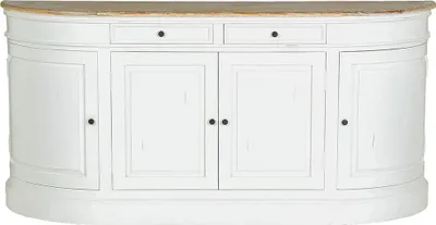 Produktbild von Buffet Mahagoni Teakholz 180 cm weiß modern
