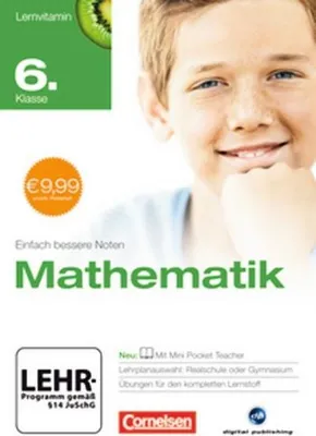 Produktbild von Lernvitamin Mathe 6. Klasse