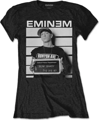 Produktbild von Eminem - Verhaftung Damen XX-Großes T-Shirt - Schwarz