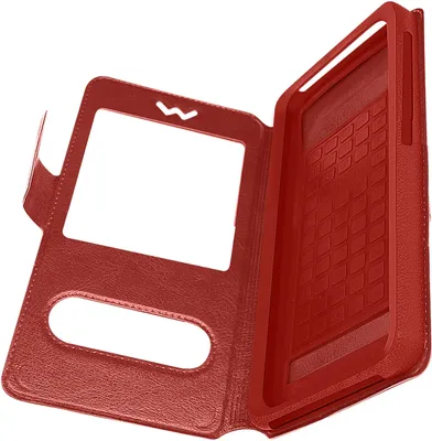 Produktbild von Avizar, Universelle Hülle Smartphones max. 145 x 151 x 77mm, 2 Sichtfenster, Rot