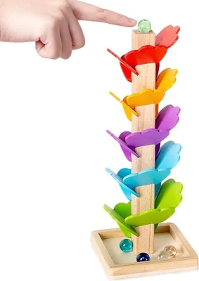 Obrázok produktu pre Hračka Montessori s arkádovou guľôčkovou dráhou z dreva