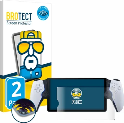 Produktbild von 2x BROTECT Fullscreen Schutzfolie für Sony Playstation Portal Displayschutz Folie Fullcover Klar Transparent