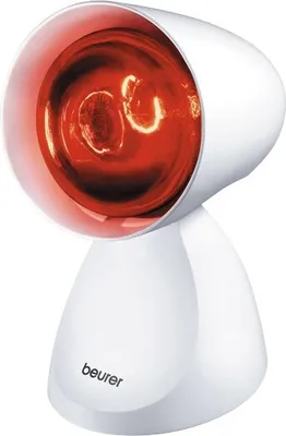 Immagine prodotto di Beurer IL11 - Lampada a infrarossi compatta, 100 W, 5 livelli di inclinazione, sollievo per dolori muscolari, dolori cervicali, migliora la circolazione sanguigna, colore bianco
