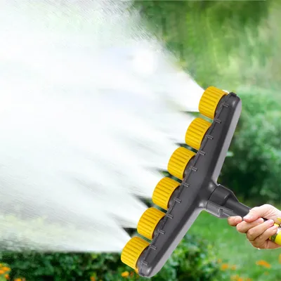 Obrázek produktu pro Zahradní ruční sprcha pro zahradní hadici Zahradní sprcha Nastavitelný zavlažovač, 1 ks x 6 trysek Zavlažovač