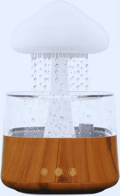 Immagine prodotto di Umidificatore con 3 modalità e 7 luci notturne, diffusore di aromi, 450 ml, effetto legno