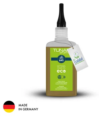 Produktbild von TUNAP SPORTS Kettenöl eco - 100 ml Tropfflasche | Biologisch abbaubar | Leichtläufige Fahrrad Langzeit-Schmierung für die Kette | Über 90% nachwachsenden Rohstoffen | E-Bike Ready |  Germany
