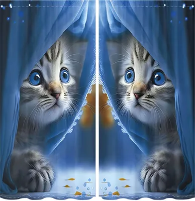 Immagine prodotto di Tende finite blu 150x166 cm - Kotě