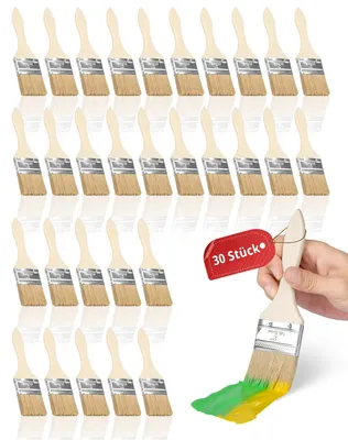 Produktbild von Omgoods – 30-teiliges Pinsel-Set – Holzgriffe für Farbe und Lack