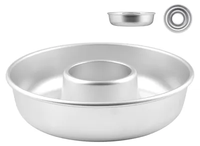 Produktbild von Pentole Agnelli COAL3722 Donutform mit Rohr, aus Aluminium, Silber, 22 cm