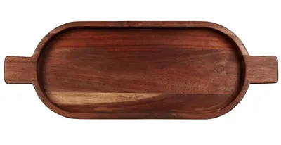 Produktbild von ASA Selection wood Ovales Brett, Dekobrett, Servierbrett, Dekoschale, Servierschale, Akazienholz, Braun, 93916970